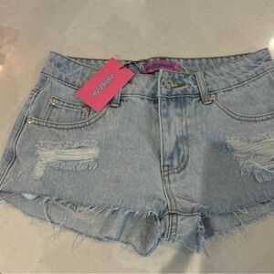 Edikted denim shorts